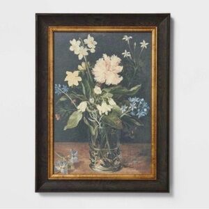 Studio McGee 12” x 16” Floral Cotton Canvas Framed Wall - Threshold